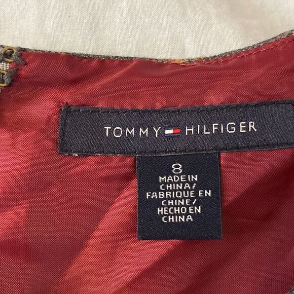 Tommy Hilfiger Gray Plaid Midi Dress - Picture 3 of 8